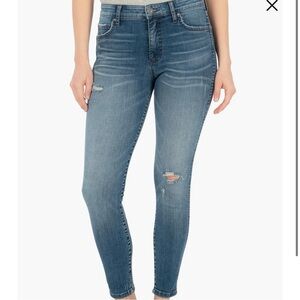✨Kut From The Kloth✨ Connie High Rise Fab Ab Ankle Skinny Distressed Jeans Sz 2